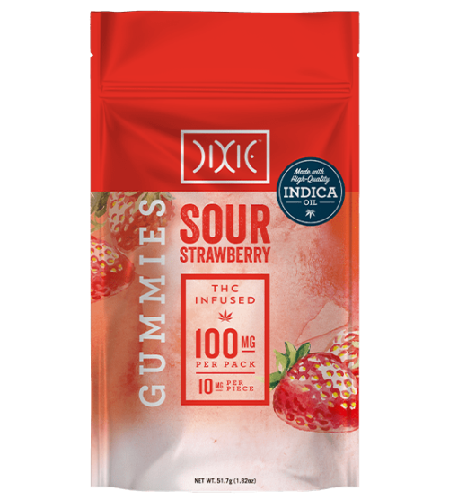 DIXIE Signature Sour Strawberry Gummies